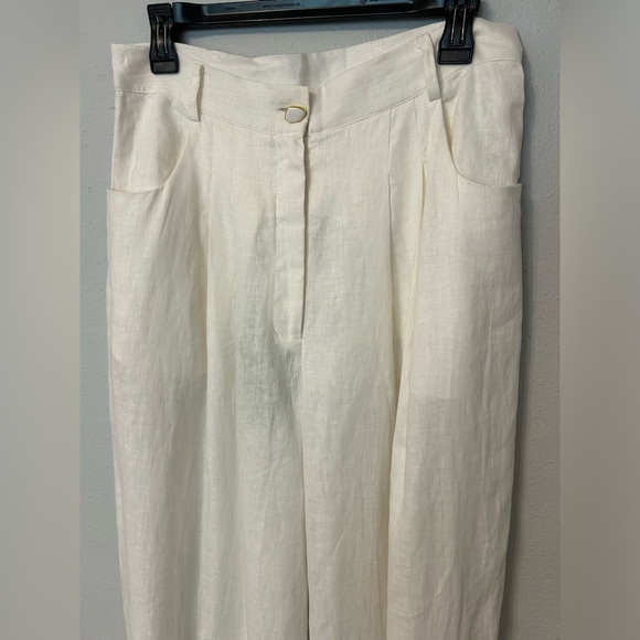 FARM Rio Cream Wide-Leg Pants - Picture 3 of 8